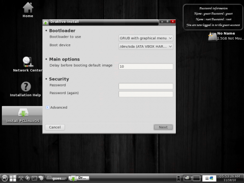 Der Bootmanager Grub kann nachkonfiguriert werden. 