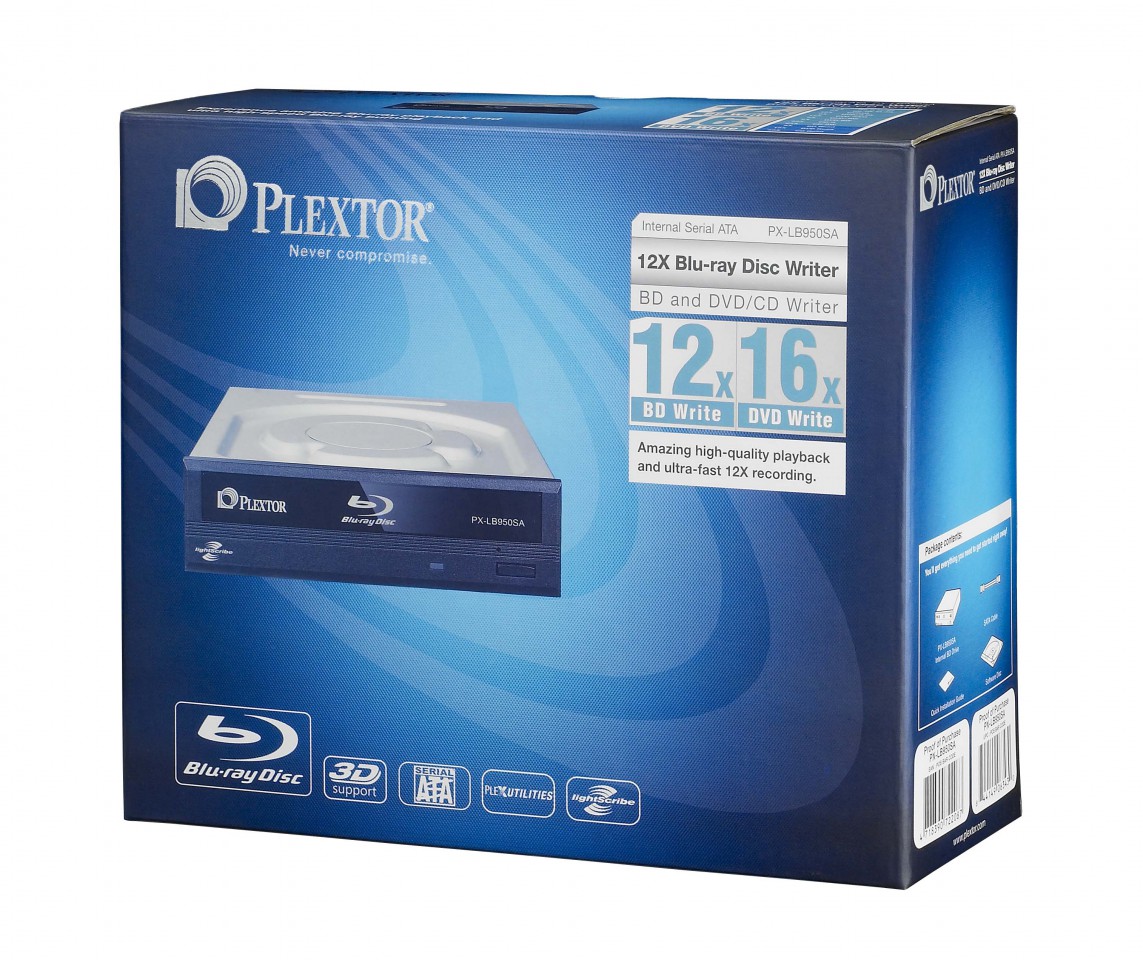 12fach-Blu-ray-Brenner Plextor PX-LB950SA (Bild: Pextor)