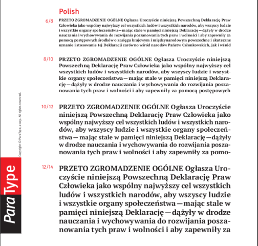 Die freie Schrift PT Serif