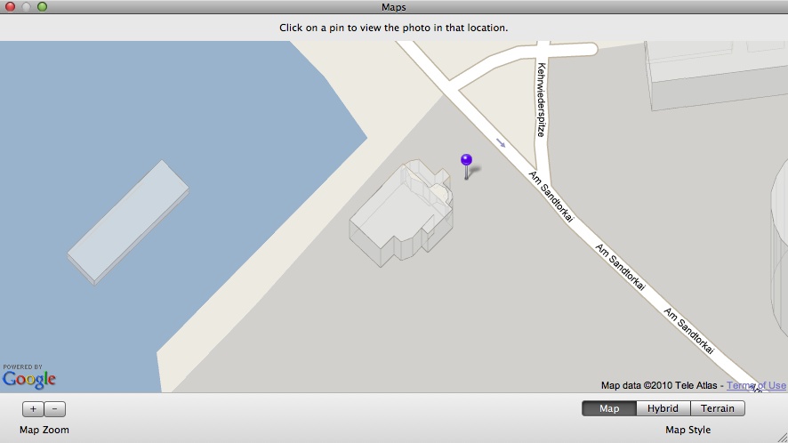 Flickery - Foto auf Google Maps geolokalisiert