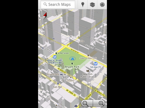 Google Maps 5.0 für Android mit 3D-Ansicht