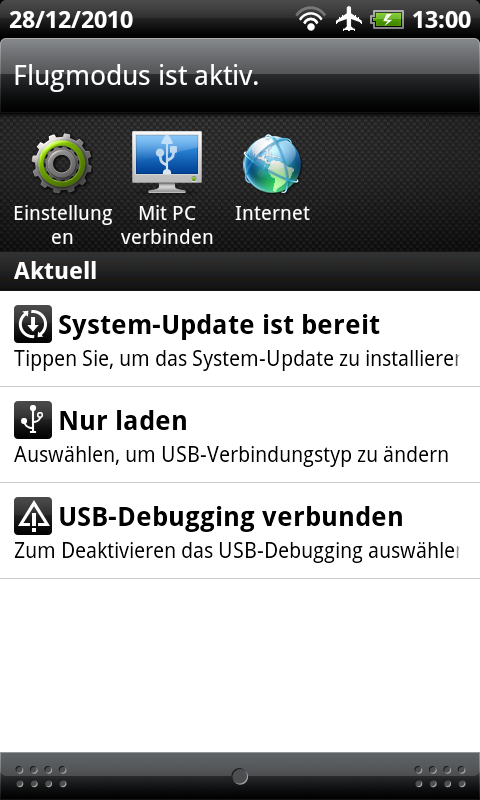 Desire HD - Update kann installiert werden