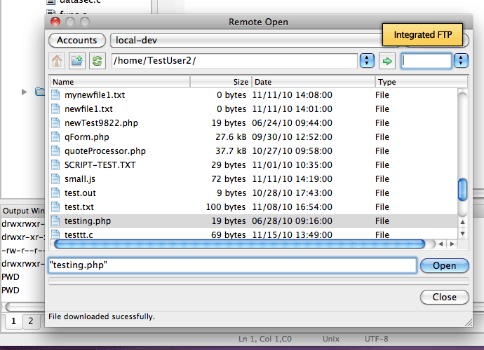 Ultraedit für Mac OS X - FTP