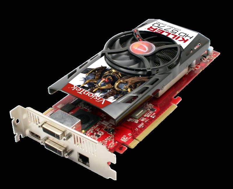 Visionteks Killer HD 5770 mit einer Netzwerkschnittstelle von Bigfoot Networks