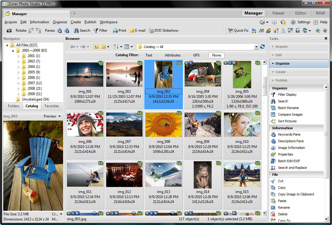 Zoner Photo Studio 13 - Manager