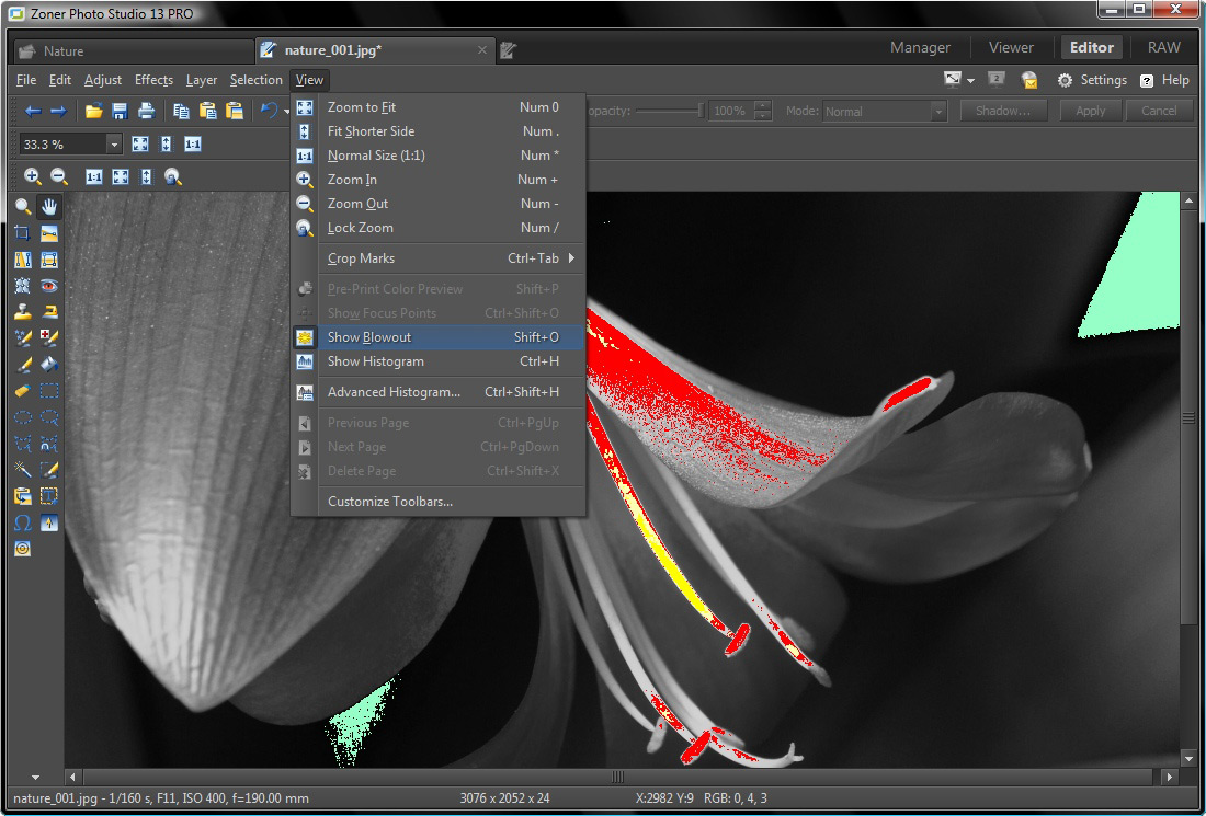 Zoner Photo Studio 13 - Editor