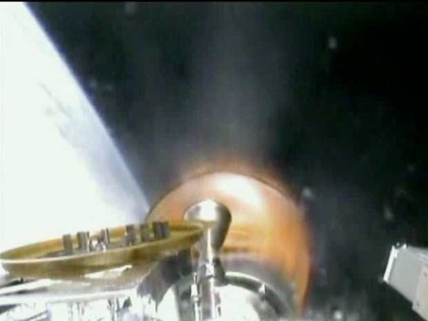 Blick aus der Rakete (Foto: SpaceX)