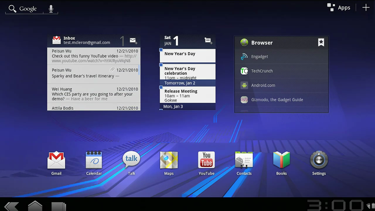 Android 3.0 alias Honeycomb