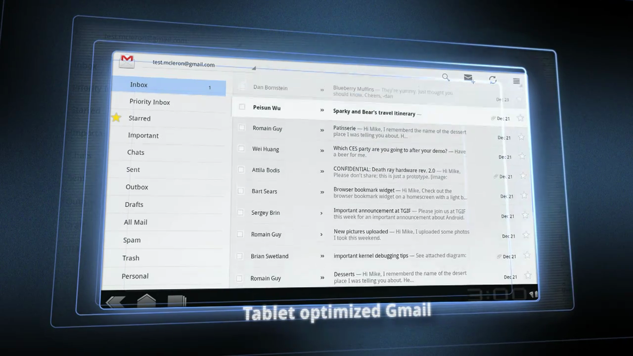 Android 3.0 alias Honeycomb