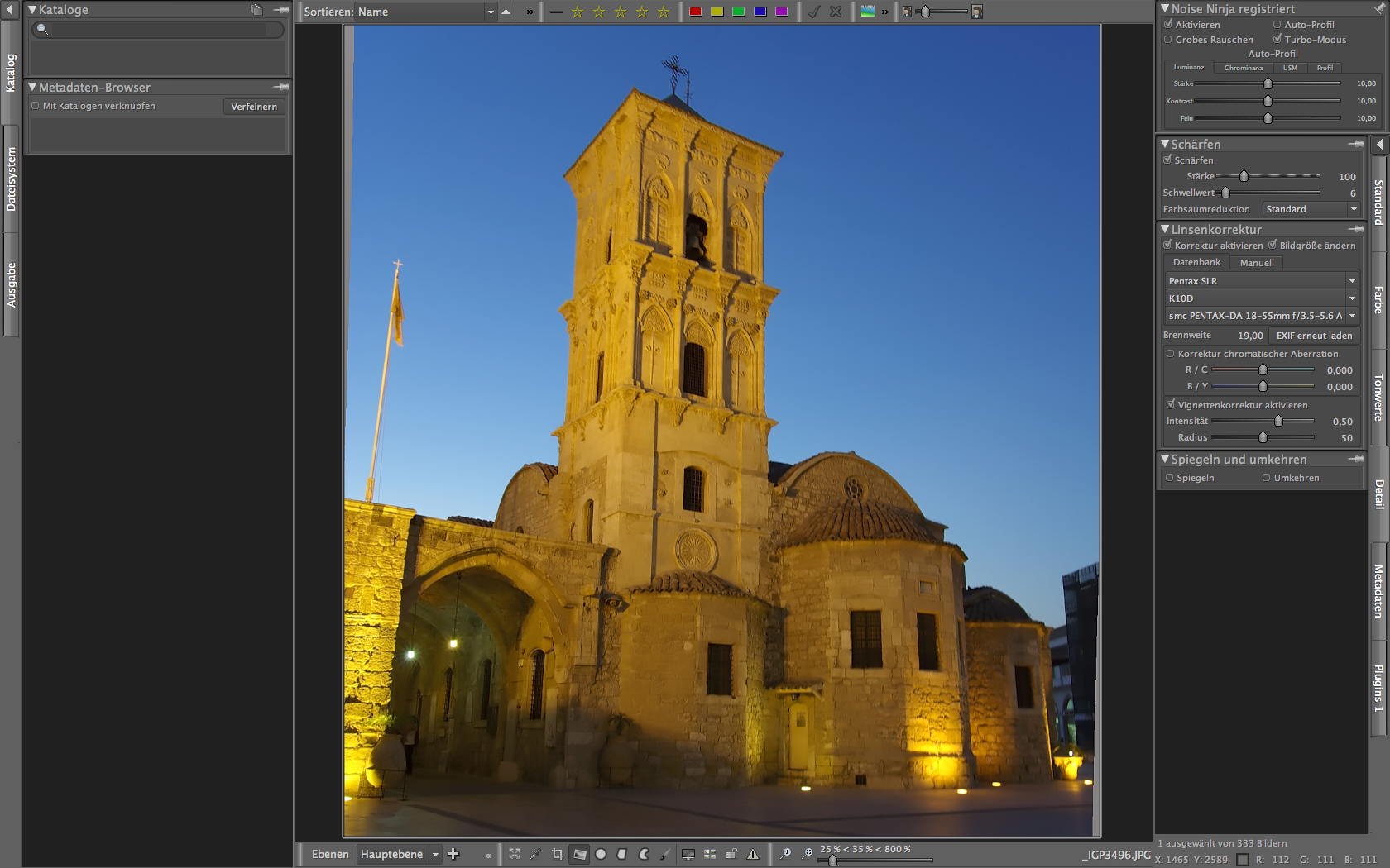 Bibble 5.2  - Benutzeroberfläche (Foto: Andreas Donath)