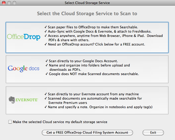 Cloud Capture - Konfiguration