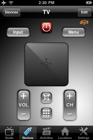 iPhone als Universalfernbedienung: App von Dijit