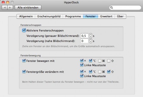mac hyperdock snap windows