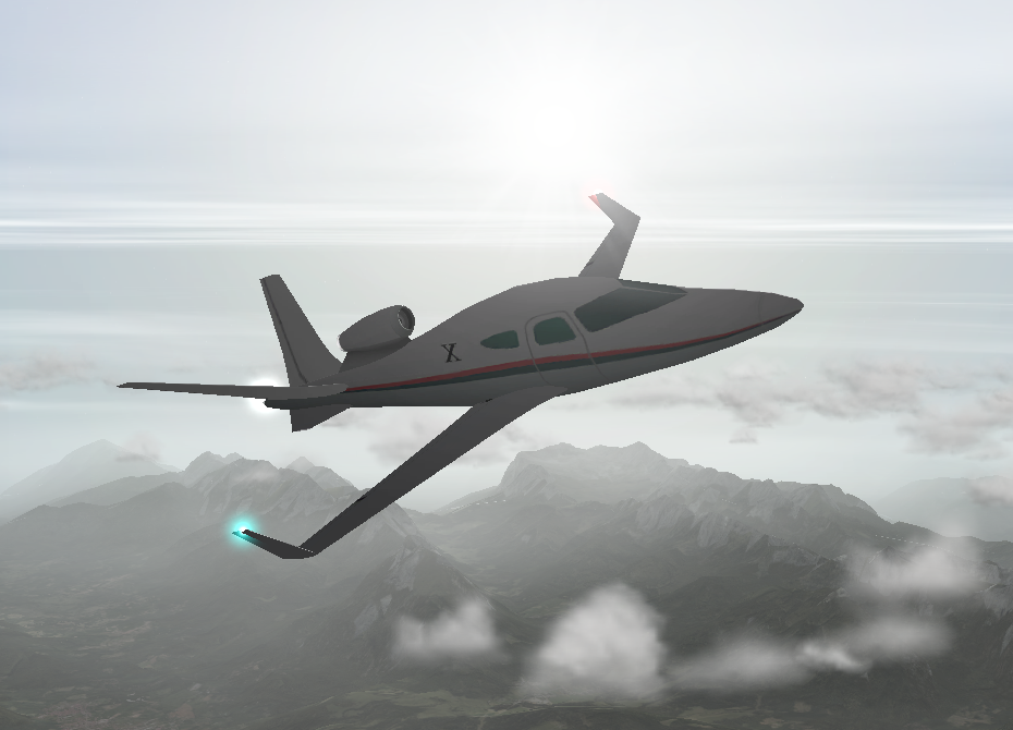 Laminar Research X-1 Cavallo - Designvorschlag im Flugsimulator X-Plane
