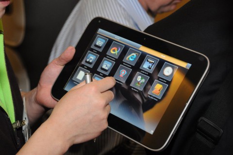 Touchscreen und Stiftbedienung 