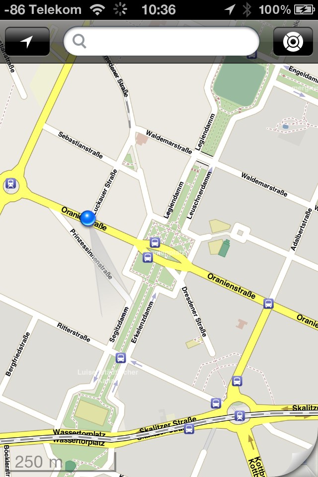 Normale Kartendarstellung