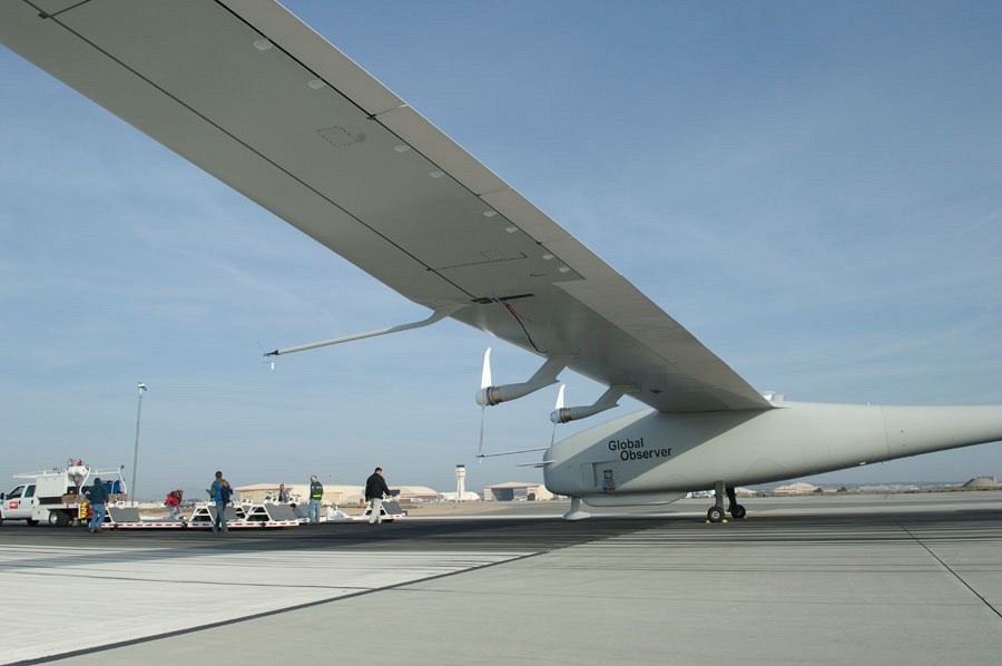 ... oder als fliegende Funkstation. (Foto: Aerovironment)