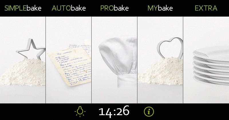 Gorenje iChef+ - Hauptmenü