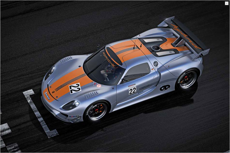 Von der Form her ist der 918 RSR... (Bild: Porsche)