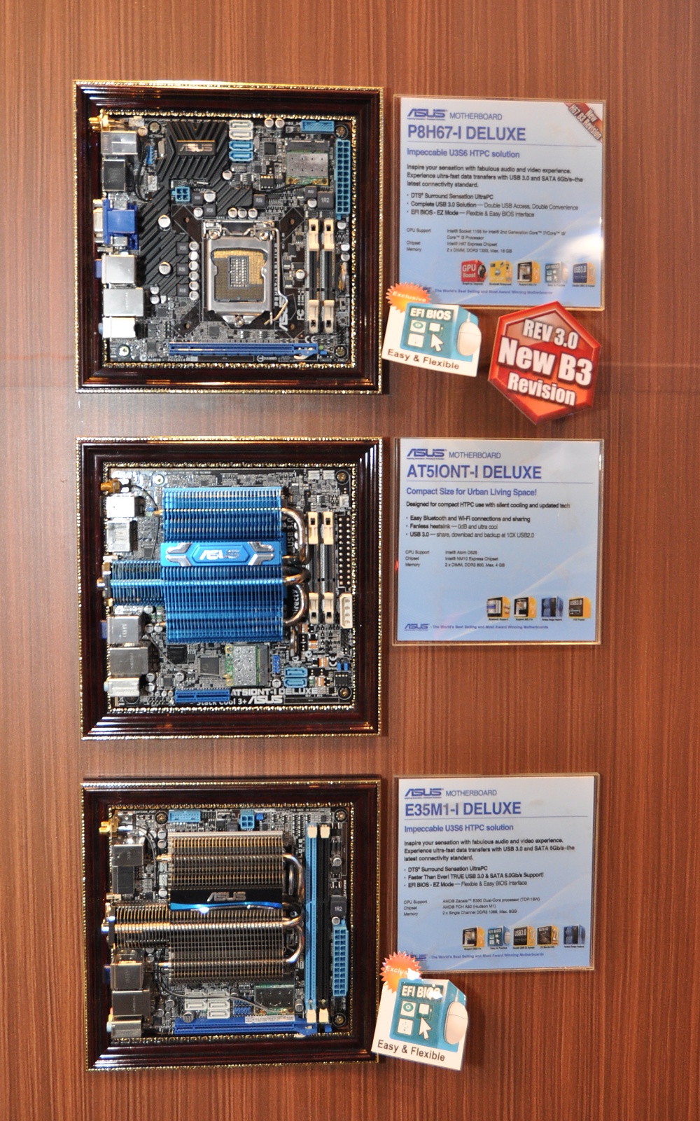 Drei Mini-ITX-Boards stehen zur Wahl.