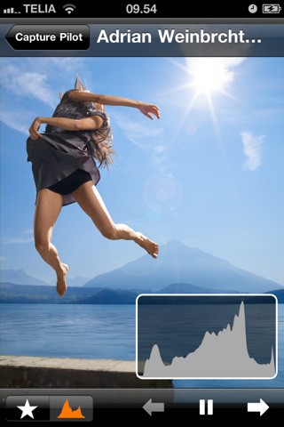 Capture Pilot - Histogrammanzeige