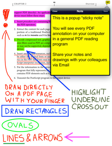 Goodreader - PDF-Kommentarfunktion