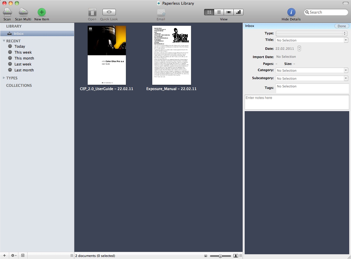 Mariner Paperless 2.0 - Erfassung von Dokumenten