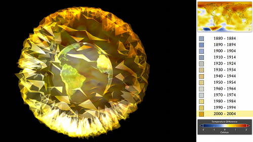 PhiloGL-Demo: Temperaturanomalien von 1880 bis 2010
