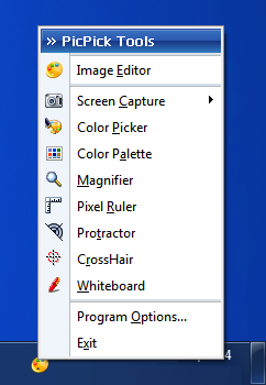 Picpick 3.0 - Menü