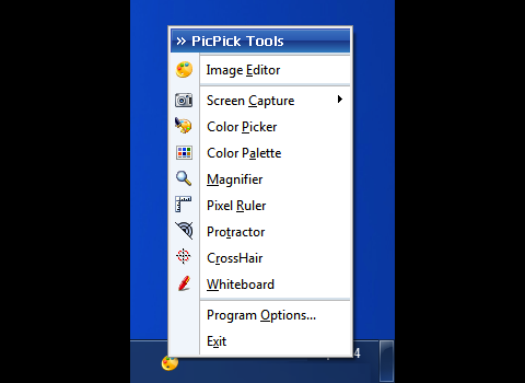 Picpick 3.0 - Men&uuml;