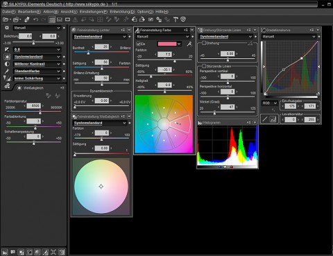 Silkypix Elements - Benutzeroberfl&auml;che