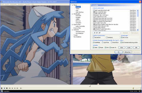 Der Media Player Classic - Home Cinema 1.5.2827