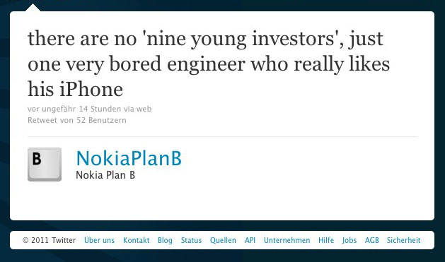 Plan B - laut Twitter-Eintrag nur ein Scherz