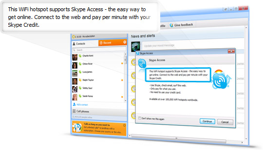 Skype Access - über aktuelle Skype-Clients nutzbar (Bild: Skype)