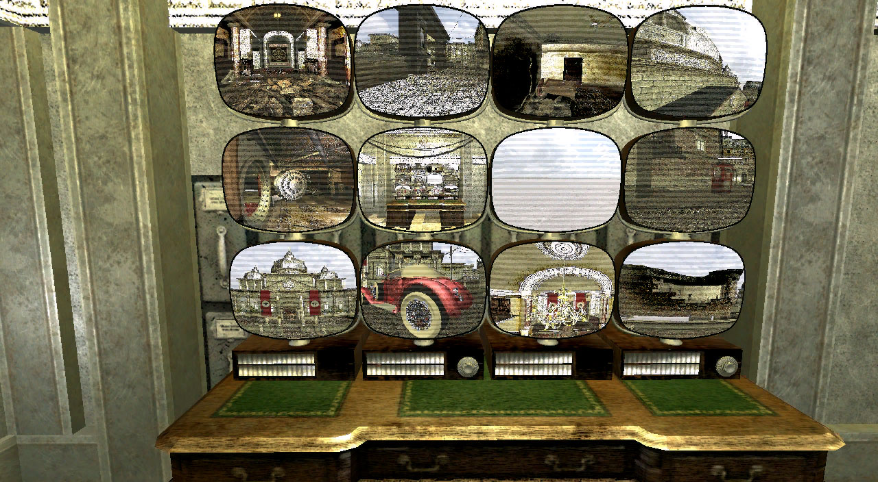 Szene aus Wolfenstein mit Raytracing-Grafik aus der Cloud (Bild: Intel)