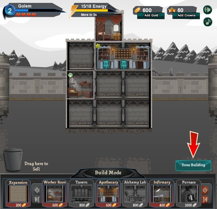 Bald bekommt er ein eigenes Schloss.