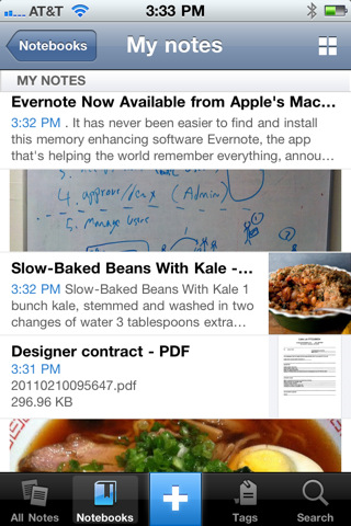 Evernote 4.0 für iOS 