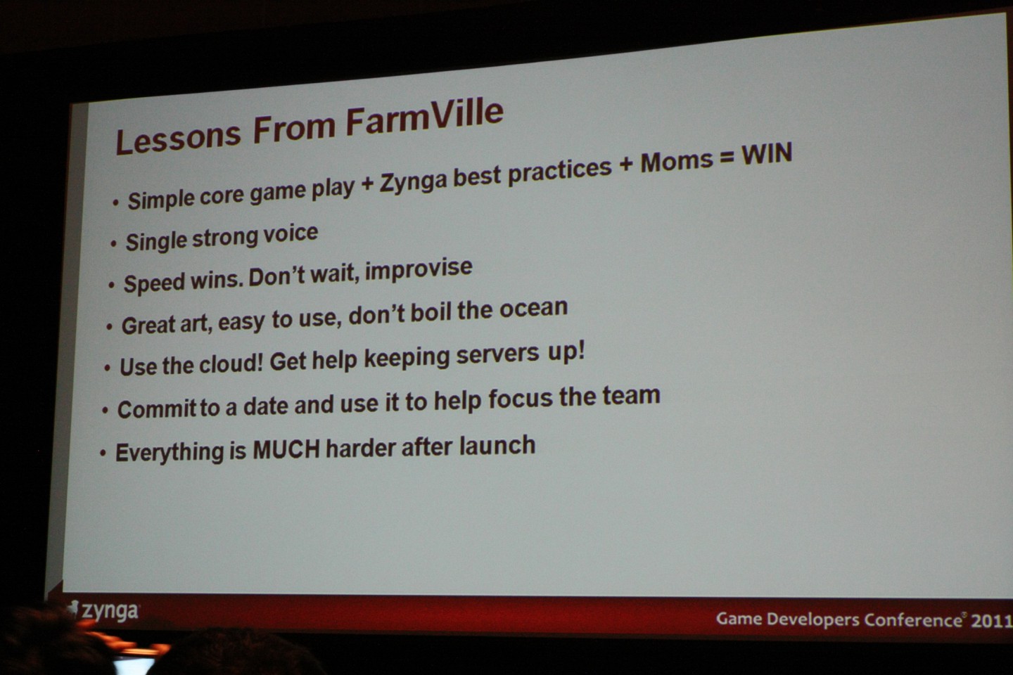 Präsentation und Vortrag von Mark Skaggs auf der GDC 2011