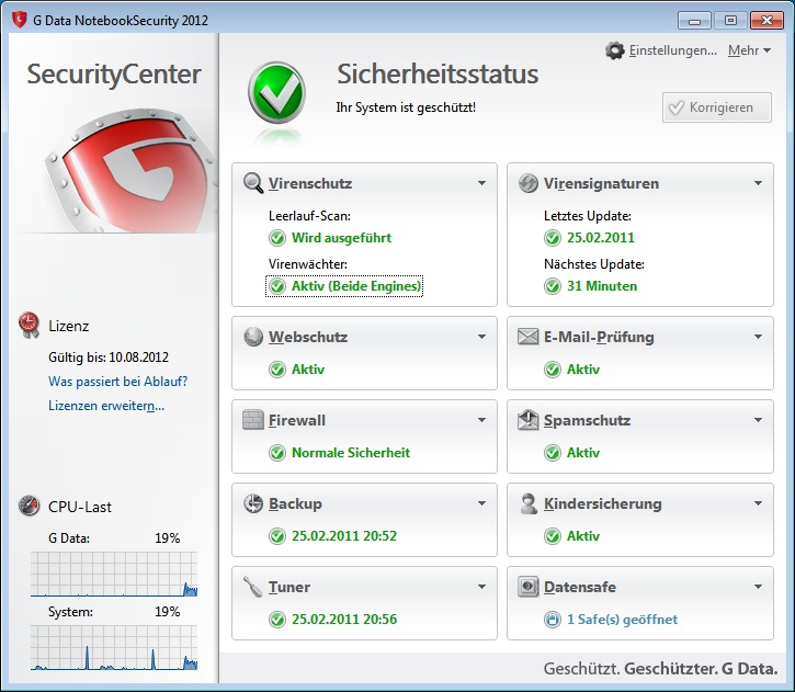 G Data Notebook Security 2012