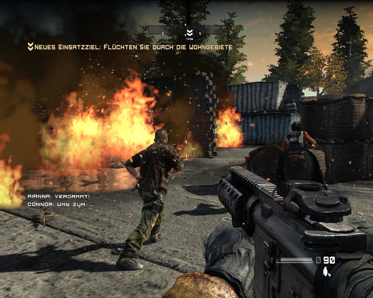 Auch die Feuereffekte sehen dank Unreal Engine 3 schick aus.