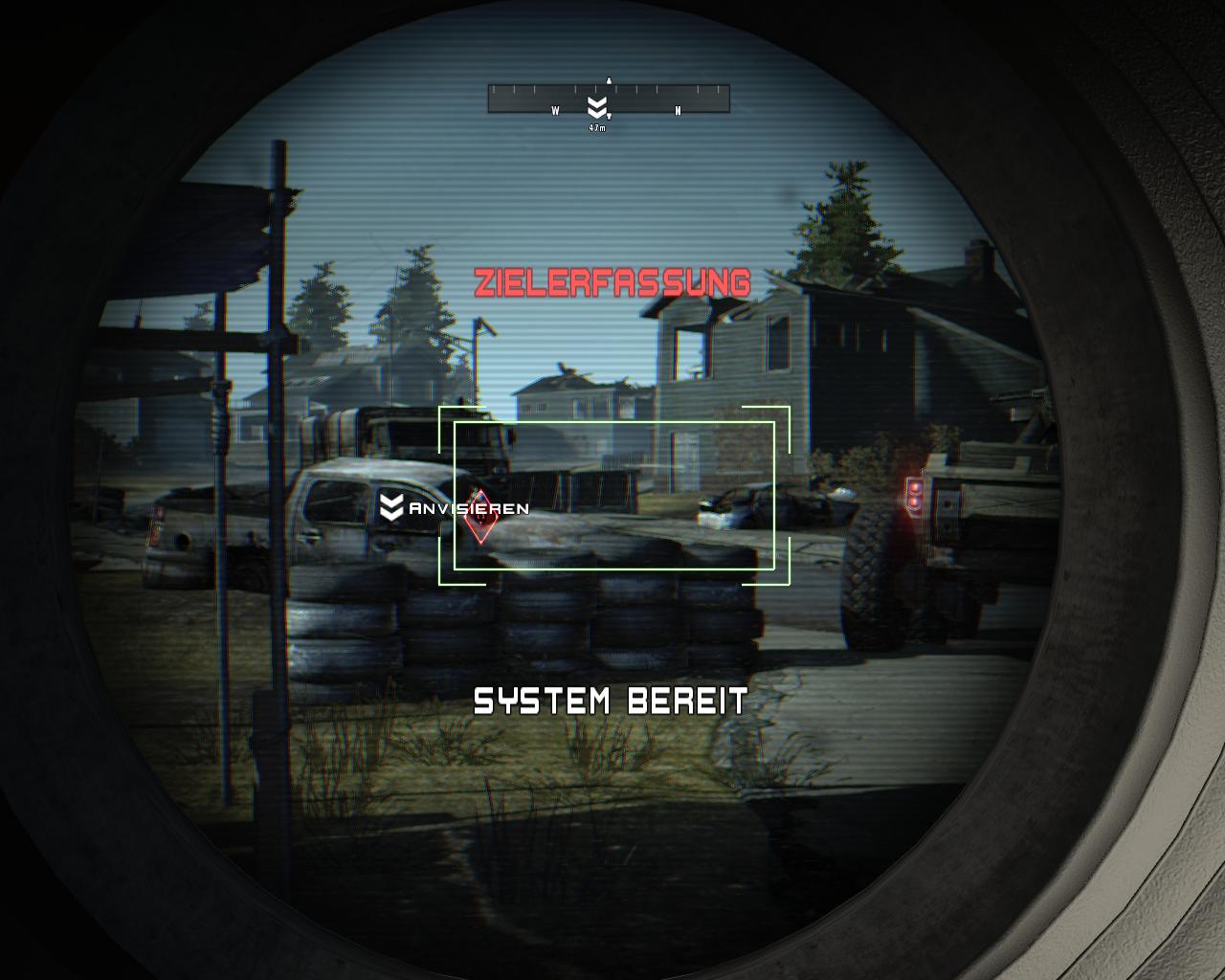 Mit dem Zielfernrohr markiert der Spieler die Gegner für Goliath.