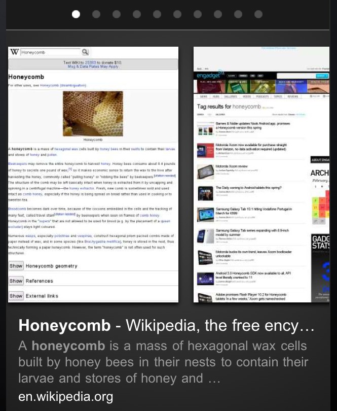 Google Instant Preview Mobile