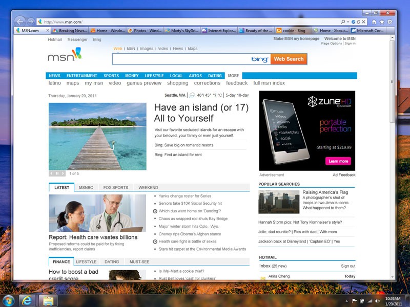 Internet Explorer 9 von Microsoft