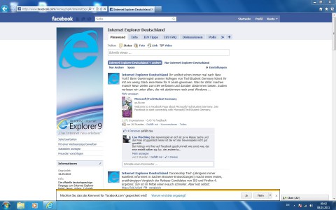 Internet Explorer 9 von Microsoft