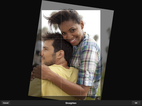 Photoshop Express 2.0 - Beschnittfunktion