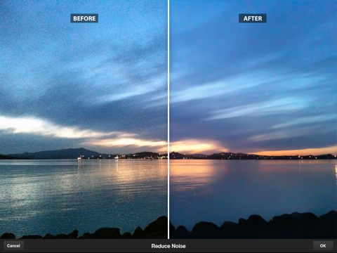 Photoshop Express 2.0 - Rauschreduktion