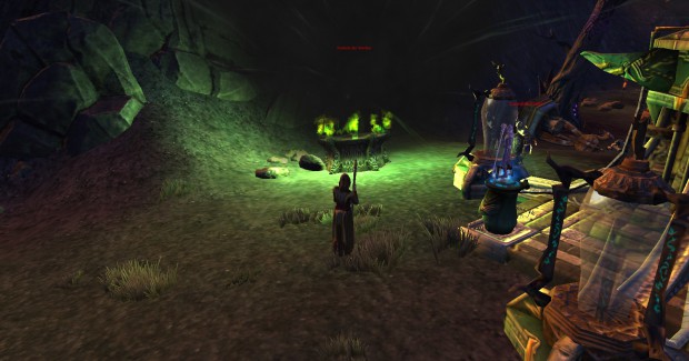 Magier in einer kleinen Siedlung