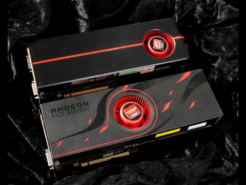 Dual-GPU 2010 und 2011, hinten die 5970