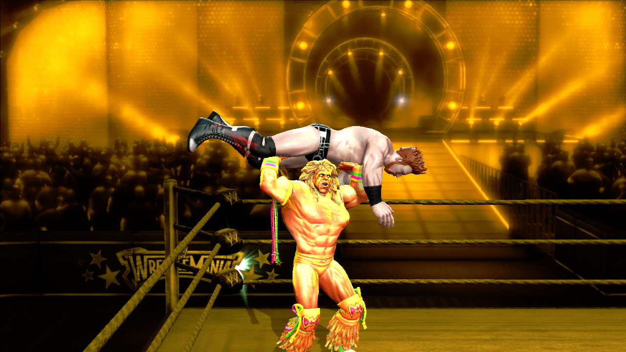 Der Ultimate Warrior beim Finisher