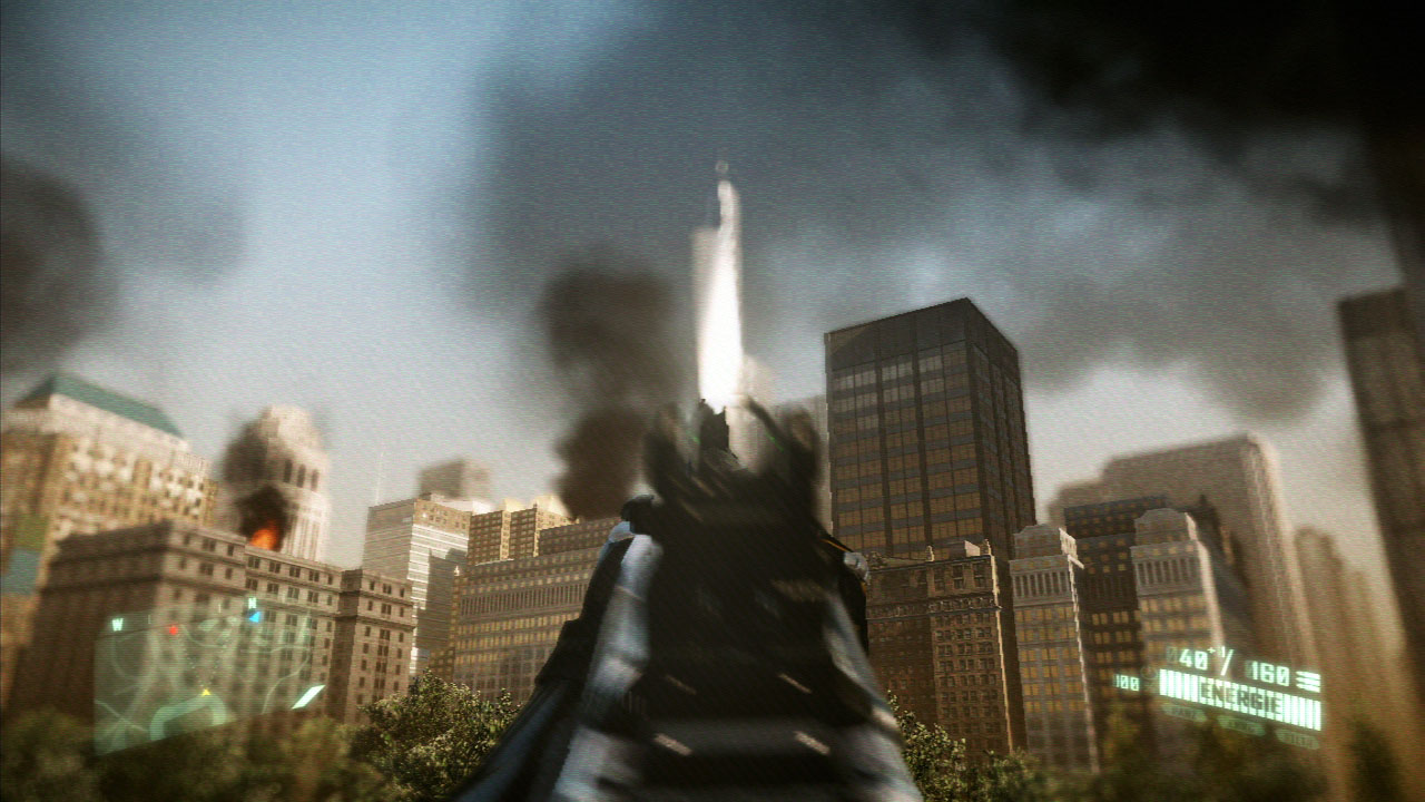 In der Realität erst halb so hoch - in Crysis 2 schon fertig: das neue World Trade Center (Alle Bilder: Xbox 360)